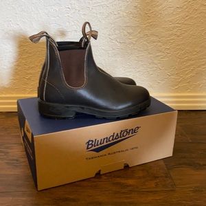 Stout brown Blundstone boots